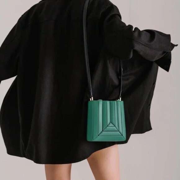 Mlouye Sera Tall Tote Mini in Jade - Picture 3 of 11